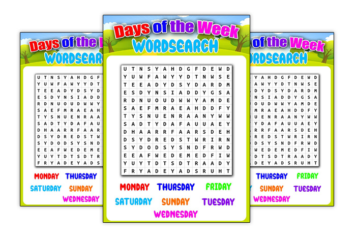 Days of the Week Wordsearch