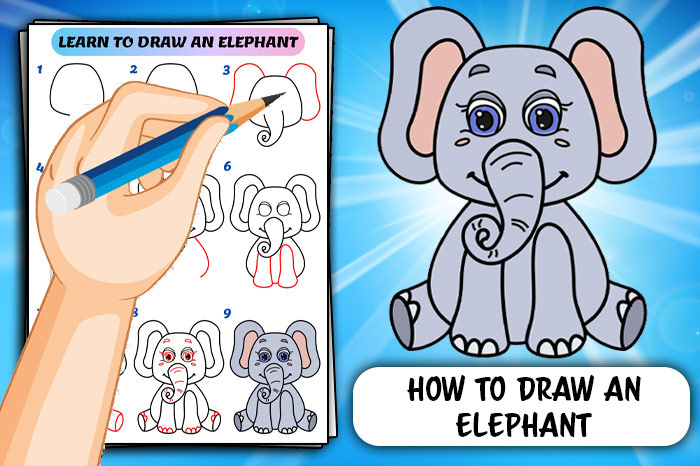War elephant drawing Royalty Free Vector Image