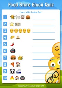 free printable emoji quizzes with answers just family fun