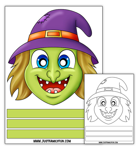 printable witch mask