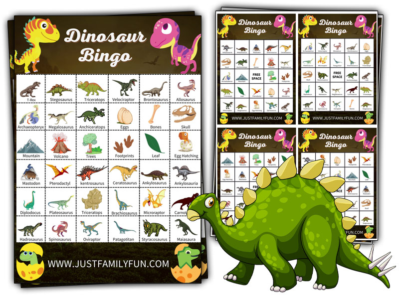 printable dinosaur bingo