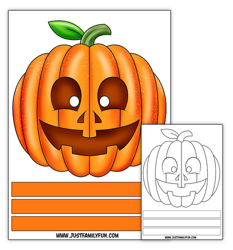 printable pumpkin mask
