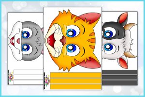 printable animal face mask templates