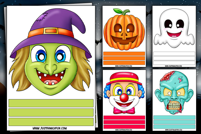 Free Printable Halloween Paper Mask Just Family Fun