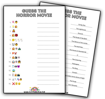 Horror Movie Emoji Quiz