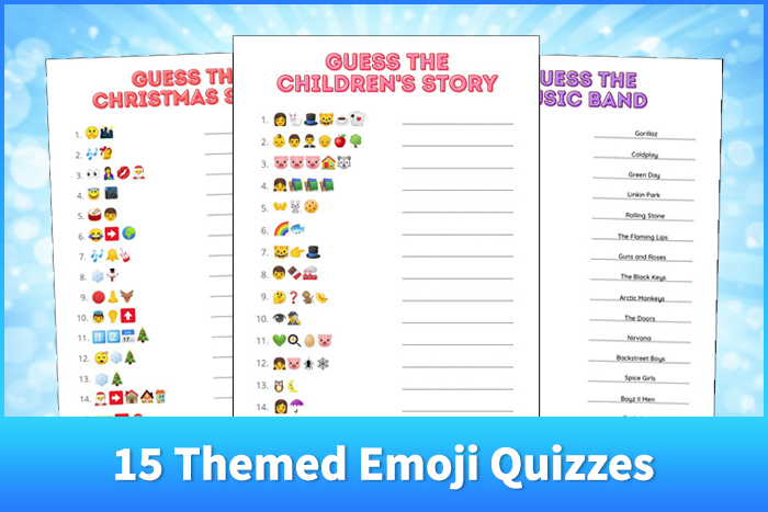 Printable Emoji Quizzes With Answers