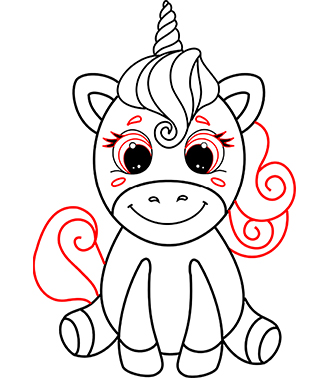 cute baby unicorn drawing