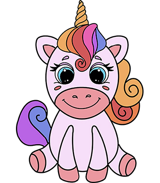 How To Draw A Cute Baby Unicorn