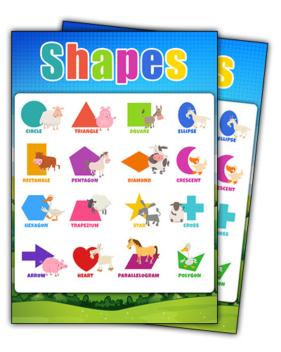 Shapes learning classroom Poster