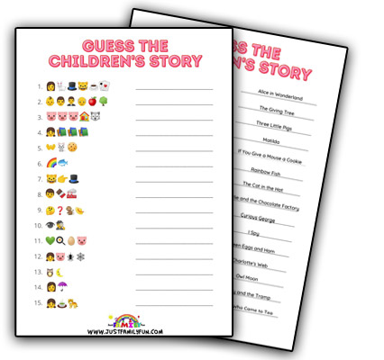 Children’s Story Emoji Quiz With Answers