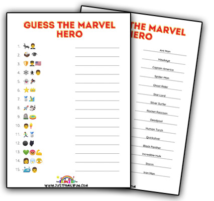 Marvel Hero Emoji Quiz