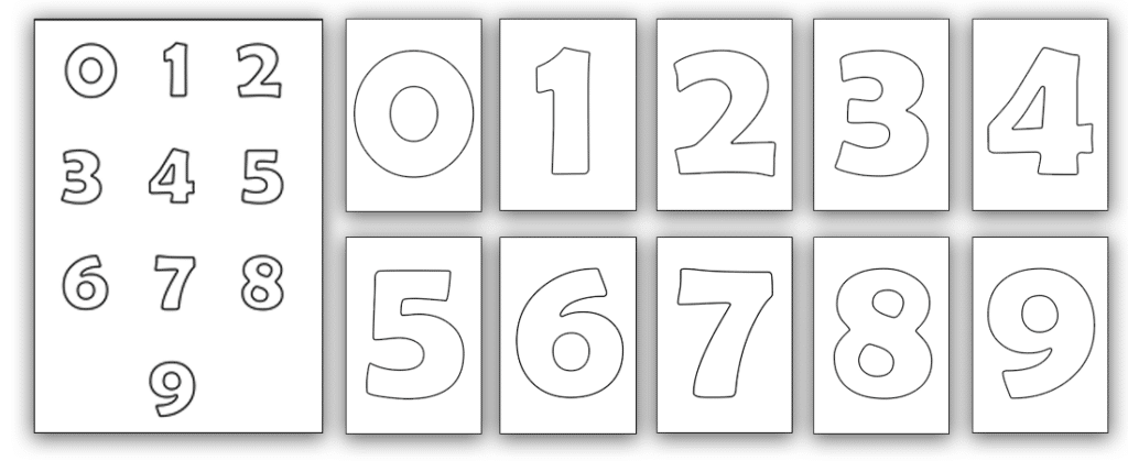 Printable Bubble Numbers