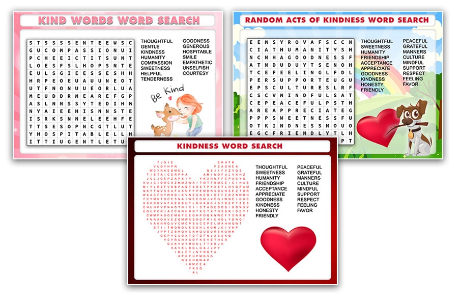 FREE Printable Kindness Word Search Just Family Fun