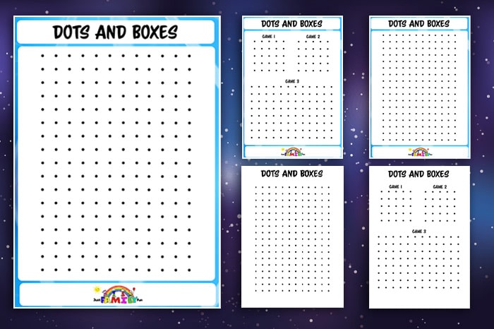 Dots And Boxes Printable Game