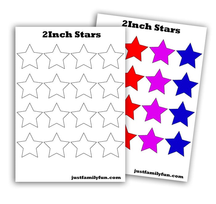 2Inch Star Templates