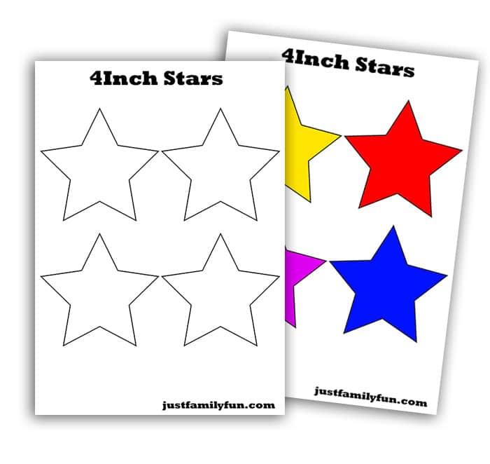 4Inch Star Shape Template
