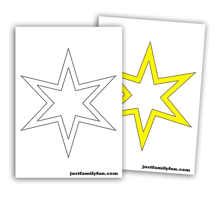 free printable american flag star template