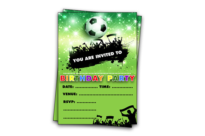 Printable football invitations