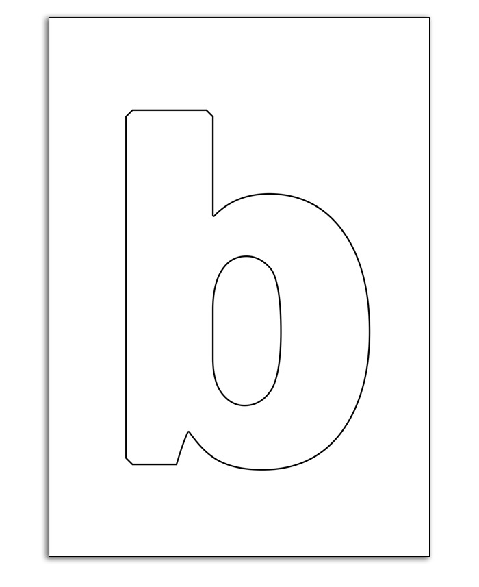 Letter B Outline Lowercase