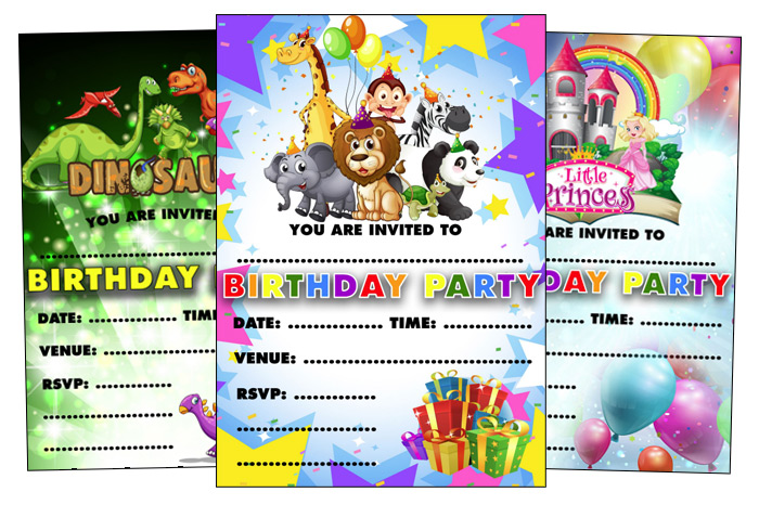 birthday party invites kids