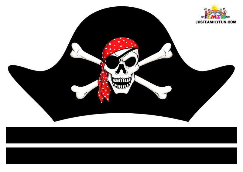 Free Printable Pirate Hat Template Designs | Just Family Fun