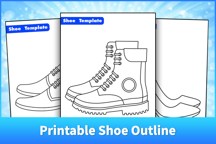Printable Shoe Outline