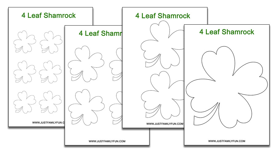 4 leaf clover templates