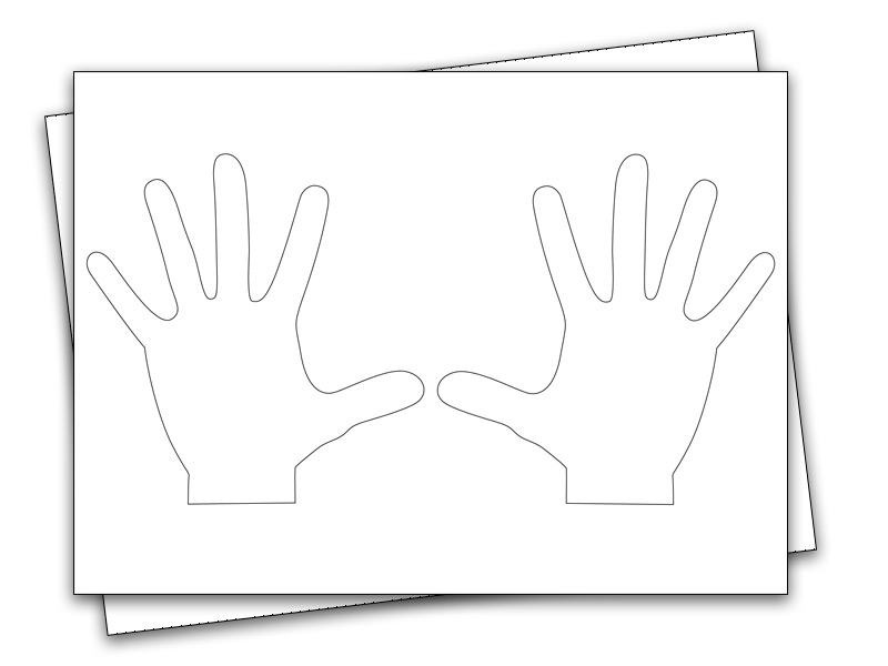 printable hand outline templates just family fun