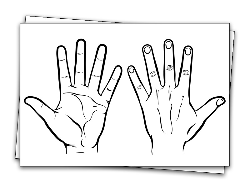 Printable Hand Outline Templates Just Family Fun
