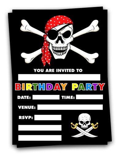 Pirates Party Invitations
