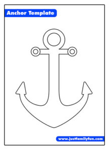 Free Printable Anchor Template | Just Family Fun