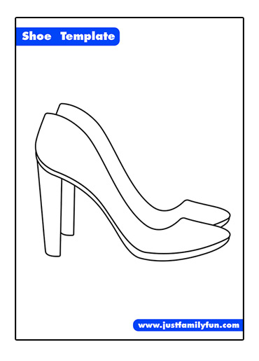 printable blank shoe template