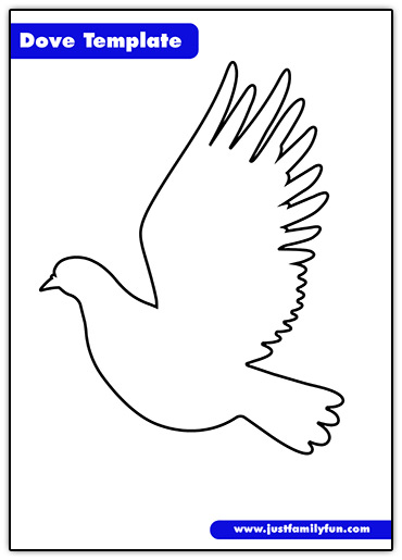 printable cut out dove template