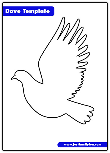 dove outline printable