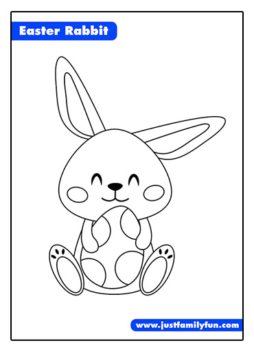 easter bunny template printable
