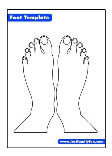 Free Foot Outline Template | Just Family Fun