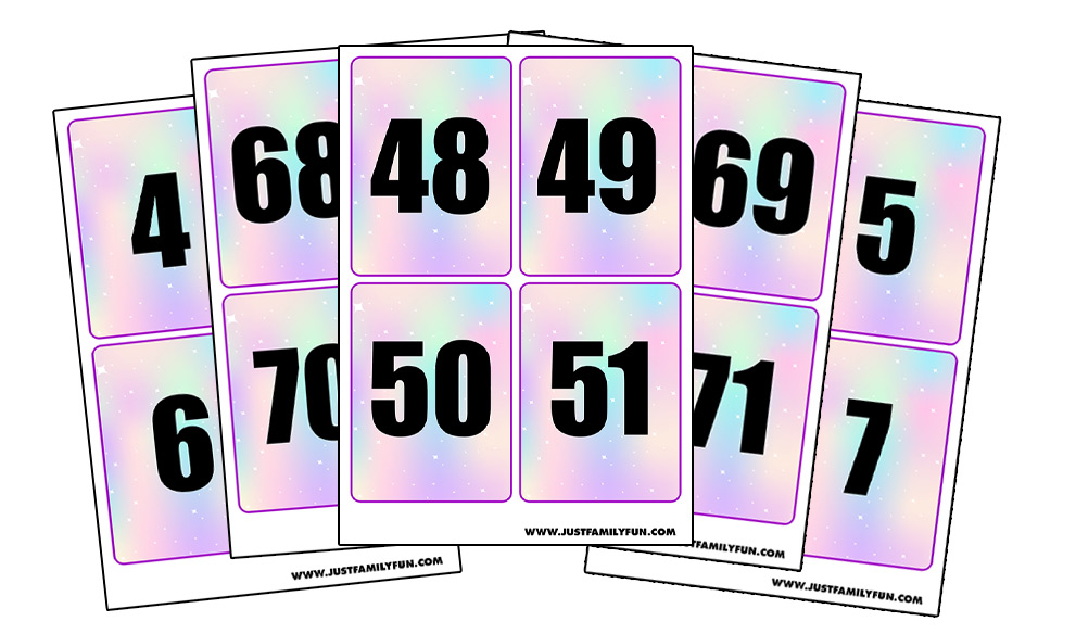 Free Printable Number Flashcards- Number 1-100 & Functions Signs