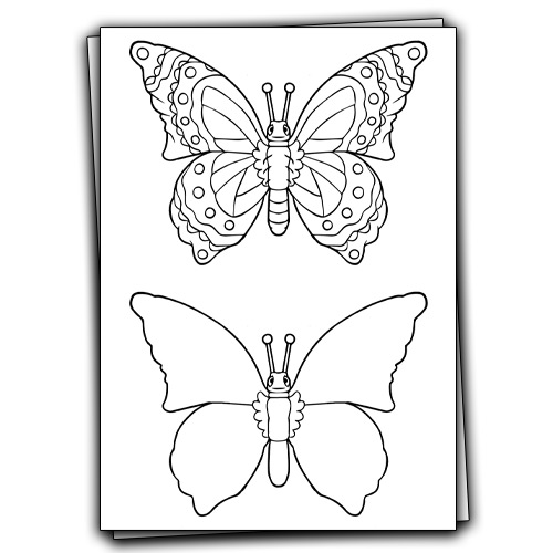 tiny butterfly outline