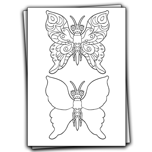 butterfly outline easy