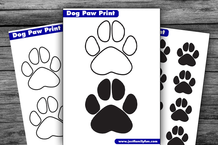Printable Dog Paw Print Outline