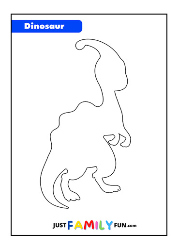 Parasaurolophus stencil
