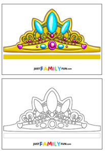 Printable Princess Crowns Template | Just Family Fun