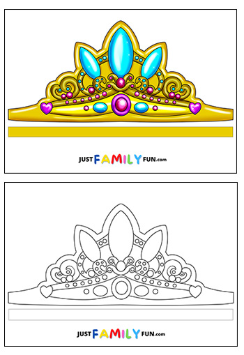 crown outline template