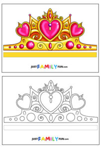 Princess Crowns Template Free Just Family Fun
