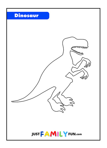 T. Rex Template / Outline – Tim's Printables