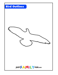 free printable bird outline