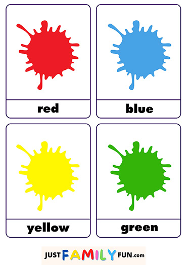 colour flashcards for preschool