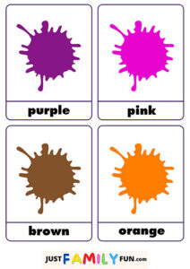 Printable Color Flashcards For Toddlers | Just Family Fun