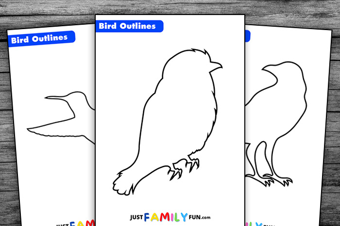 Free Printable Bird Outline Templates | Just Family Fun