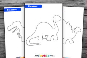 Download Dinosaur Outline | Free Printable